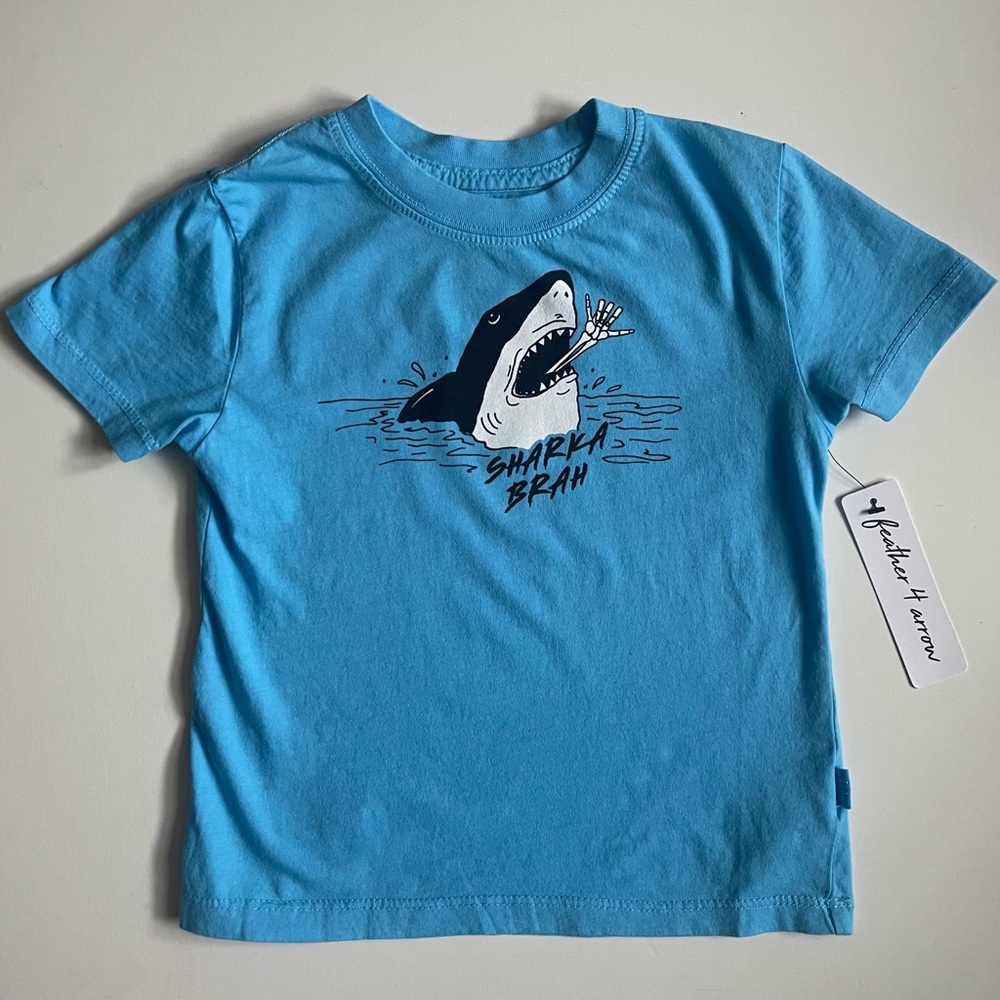 Feather 4 Arrow Boys “Sharka Brah” Vintage T-Shirt - Short Sleeve - 4T